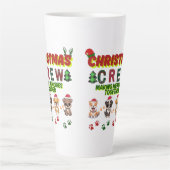 Dog Lover Christmas Family-Christmas crew dogs  Milchtasse (Vorderseite)