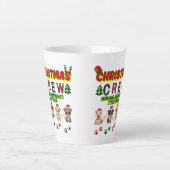 Dog Lover Christmas Family-Christmas crew dogs  Milchtasse (Vorderseite)