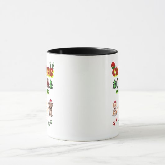 Dog Lover Christmas Family-Christmas crew dogs  Tasse (Zentrum)