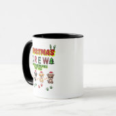 Dog Lover Christmas Family-Christmas crew dogs  Tasse (Vorderseite Links)