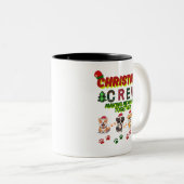 Dog Lover Christmas Family-Christmas crew dogs  Zweifarbige Tasse (VorderseiteRechts)