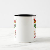 Dog Lover Christmas Family-Christmas crew dogs  Zweifarbige Tasse (Mittel)