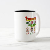 Dog Lover Christmas Family-Christmas crew dogs  Zweifarbige Tasse (VorderseiteRechts)