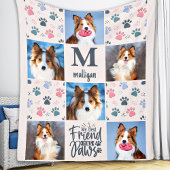 Dog Lover Custom 6 Pet-Foto Druckqualität Fleecedecke