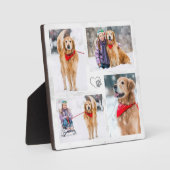 Dog Lover Custom Moderne Foto Collage für Haustier Fotoplatte (Vorderseite)