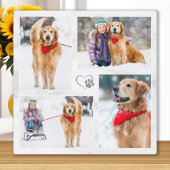 Dog Lover Custom Moderne Foto Collage für Haustier Fotoplatte