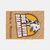 Dog Lover Dalmatiner Blanket anpassen Name Fleecedecke (Vorderseite (Horizontal))