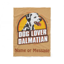 Dog Lover Dalmatiner Blanket anpassen Name