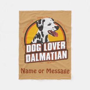 Dog Lover Dalmatiner Blanket anpassen Name Fleecedecke