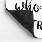 Dog Lover Design Just A Girl Who Loves Her Dog Mousepad (Ecke)