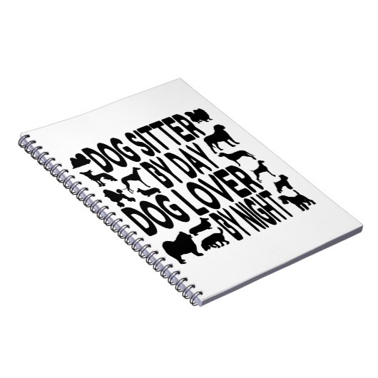 Dog Lover Dog Sitter Notizblock (Rechte Seite)