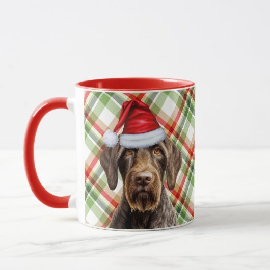 Dog Lover Drahthaarterrier Pointer Holiday Red Kar Tasse (Links)