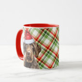 Dog Lover Drahthaarterrier Pointer Holiday Red Kar Tasse (Vorderseite Links)