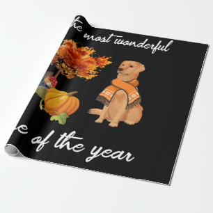 Dog Lover Es ist die wunderbarste Zeit des Jahres Geschenkpapier