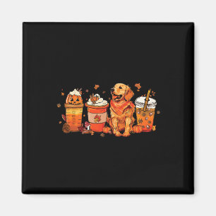 Dog Lover Fall Kaffee Pumpkin Gewürz Latte Iced Au Magnet