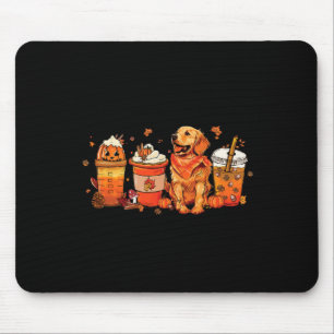 Dog Lover Fall Kaffee Pumpkin Gewürz Latte Iced Au Mousepad