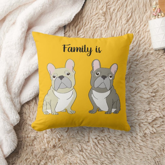 Dog lover, Family is Kissen (Decke)
