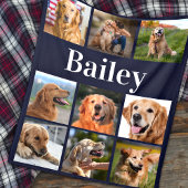 Dog Lover Foto Collage Custom Instagramm Bilder Fleecedecke