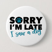 Dog Lover Funny Button (Vorderseite)