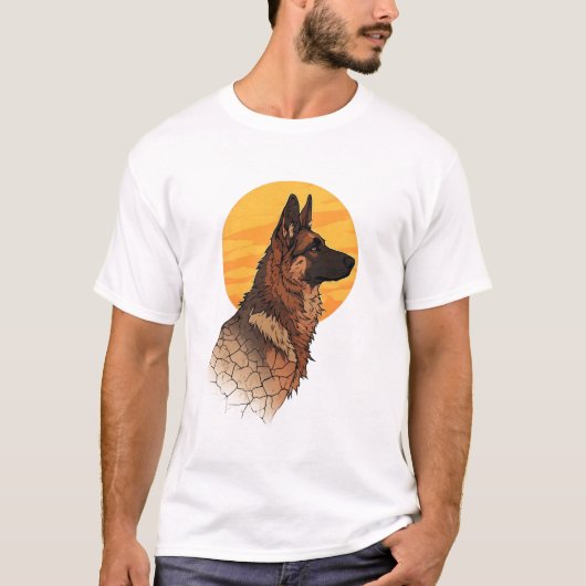 Dog Lover German Shepherd Graphic T-Shirt (Vorderseite)