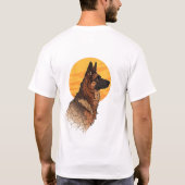 Dog Lover German Shepherd Graphic T-Shirt (Rückseite)