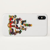 Dog Lover gibt Dackel Tree Weihnachtslicht Case-Mate iPhone Hülle (Rückseite (Horizontal))