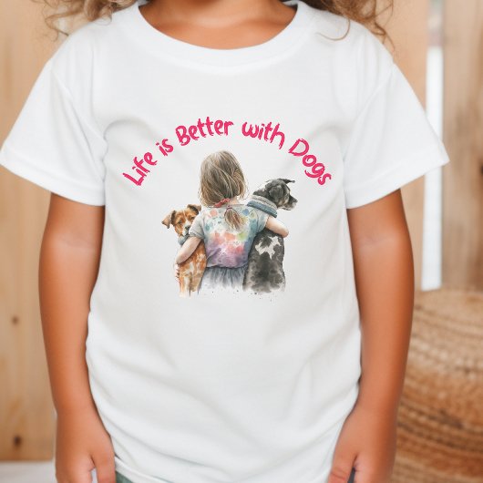 Dog Lover Girl's T-Shirt