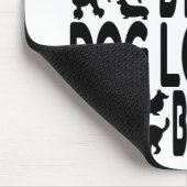 Dog Lover Hockey Player Mousepad (Ecke)