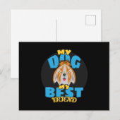 Dog Lover Hogs Süße Tier Cool Funny Gift Idee Postkarte (Vorne/Hinten)