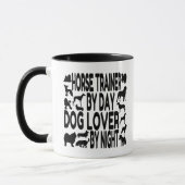 Dog Lover Horse Trainer Tasse (Links)
