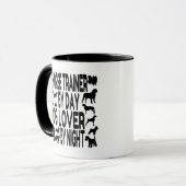 Dog Lover Horse Trainer Tasse (Vorderseite Links)
