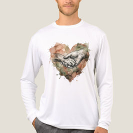 Dog Lover Human Animal Bond Watercolor Heart Tri-Blend Shirt