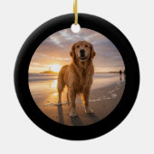 Dog Lover Joy Quote Keepsake Photo Ornament (Hinten)