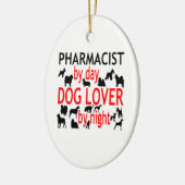 Dog Lover Keramikornament (Links)