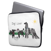 Dog Lover Laptop-Hülle Laptopschutzhülle (Vorderseite Links)