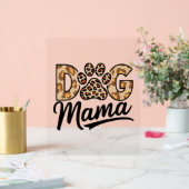 Dog Lover Leopard Printpaw Acrylschild (Hochzeit)