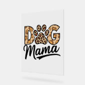 Dog Lover Leopard Printpaw Acrylschild (Winkel)
