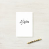 Dog Lover Music Melody Maltese Dog on Music Note Post-it Klebezettel (Auf Schreibtisch)