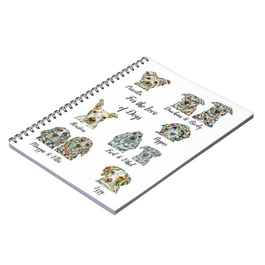 Dog Lover Notebook 6,50" x 8,75" Notizblock (Linke Seite)