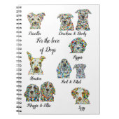 Dog Lover Notebook 6,50" x 8,75" Notizblock (Vorderseite)