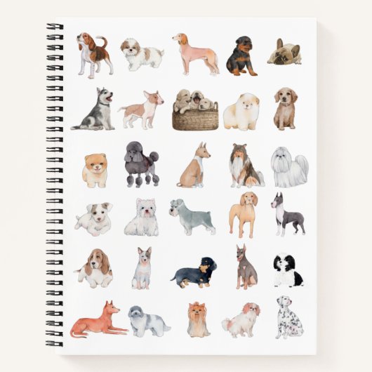 Dog Lover-Notebook Notizblock (Vorderseite)