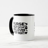 Dog Lover Nurse Tasse (Vorderseite Links)
