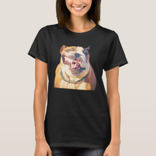 Dog Lover Oil Malerei sonniges Gesicht eines engli T-Shirt