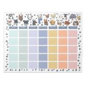 Dog Lover Open Dated Desk Calendar Notepad Notizblock (Vorderseite)