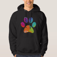 Dog Lover Painter Dog Paw Print Paint Spritzer