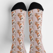 Dog Lover Pattern Fun Socken (Oben)
