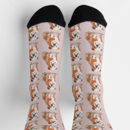 Dog Lover Pattern Fun Socken