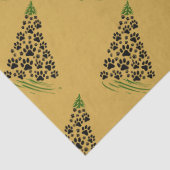 Dog Lover Paw Print Christmas Tree 6 Seidenpapier (Detail)