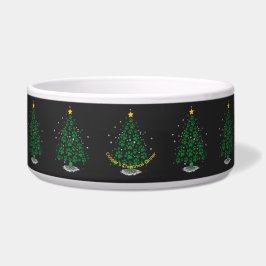 Dog Lover Paw Print Christmas Tree Napf