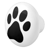 Dog Lover Paw Print Drawer Pull Pet Rescue Keramikknauf (Rechts)